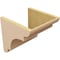 Ekena Millwork 12"W x 12"D x 12"H Wide New Brighton Rough Cedar Woodgrain TimberThane Corbel, Primed Tan CORUR12X12X12NEBRCPR - alternate 3